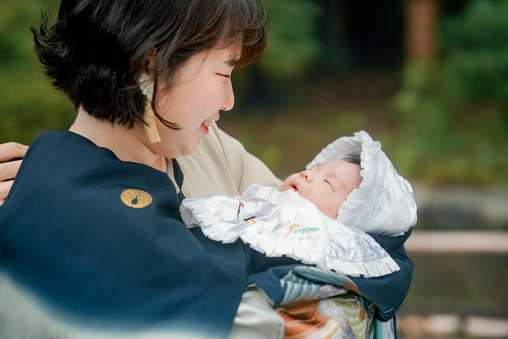 寒川神社で初宮参り
