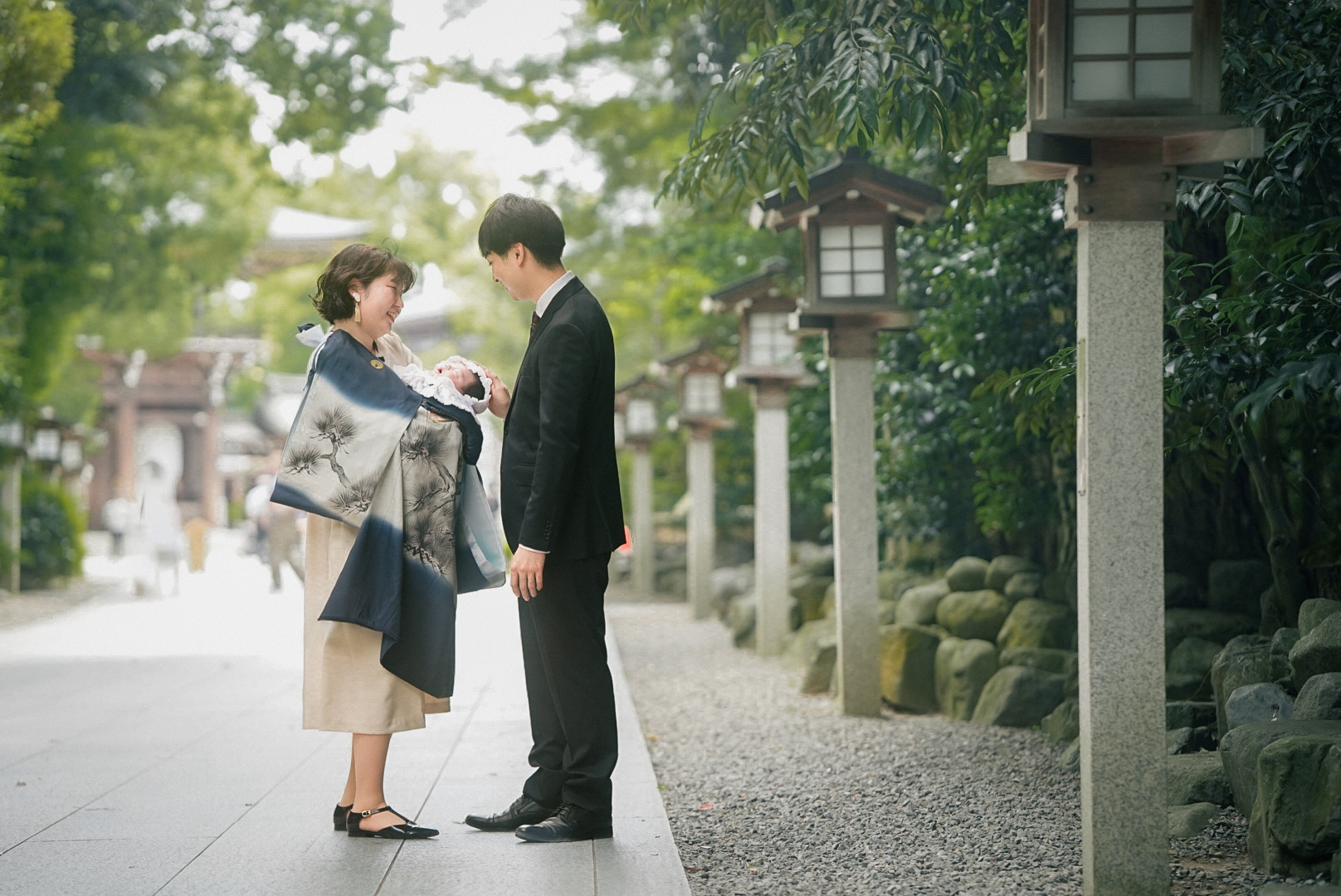 寒川神社でお宮参り